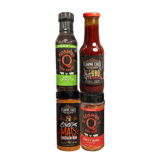 Chicken Rub & Sauce 4 Pack by Flaming Coals