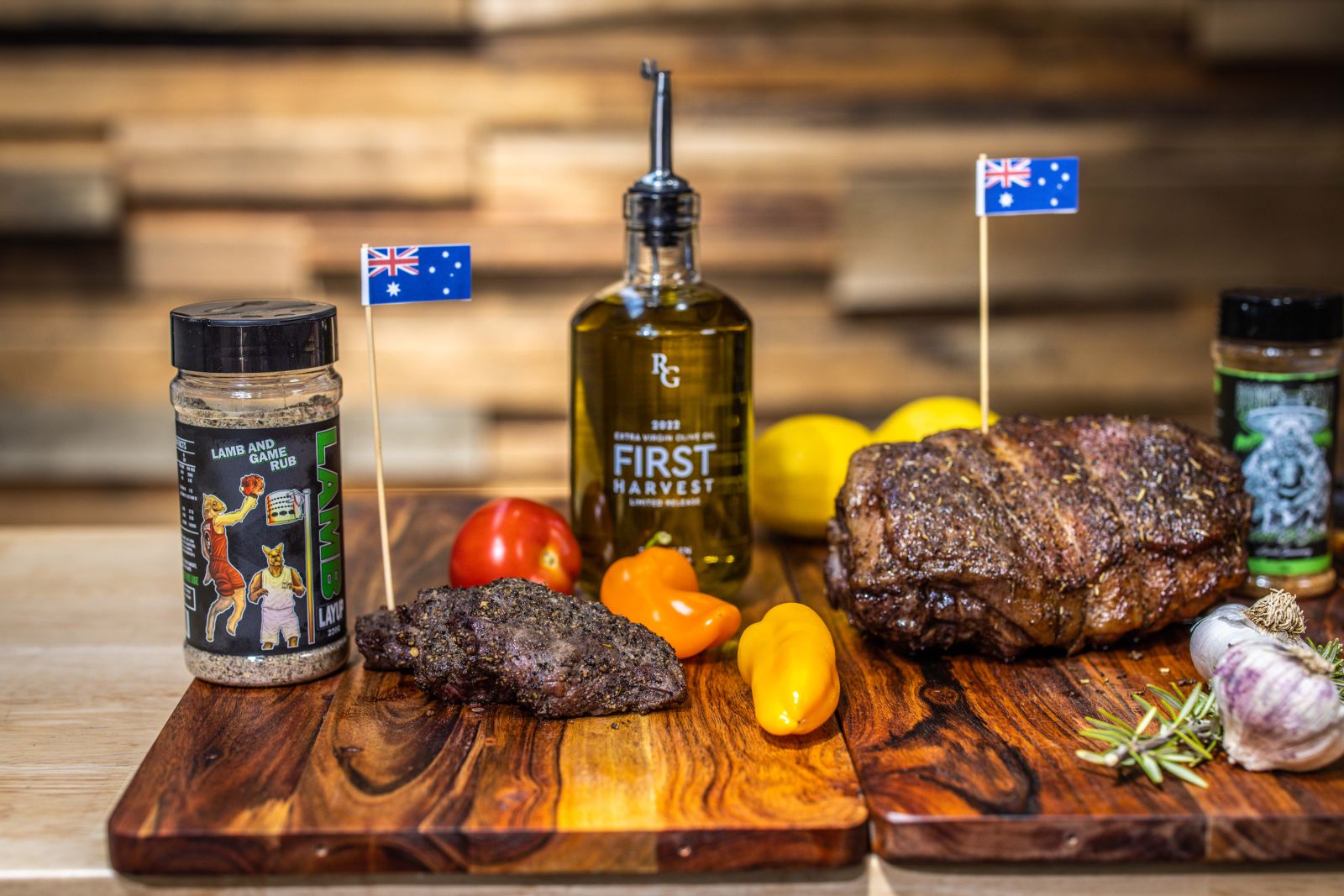 This image shows the cooked lamb meat.