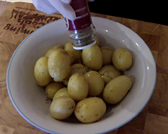 This image shows potatoes in a bowl 