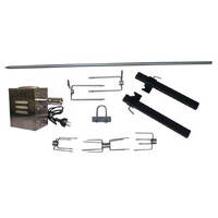 DIY BBQ Spit Rotisserie Set - Heavy Duty Motor by Flaming Coals