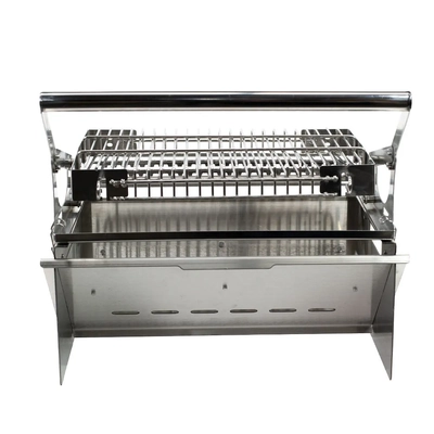 Compact Stainless Steel Charcoal Flip Grill