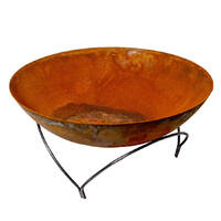 Raised Round Rustic Firepit - 800mm