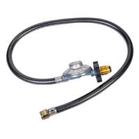 LPG Gas Regulator and Hose|POL to 3/8 SAE| Suits Weber|Sizzler BBQ