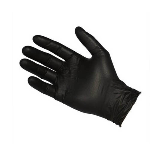 Large Black Nitrile Gloves - 100 pack